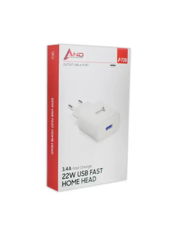 And Usb Başlıklı Hızlı Şarj 22w 3,4 And-720
