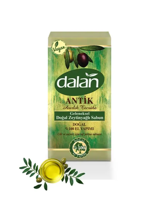 Antik Geleneksel Doğal Zeytinyağlı Sabun 5 Li 5x180=900 gr