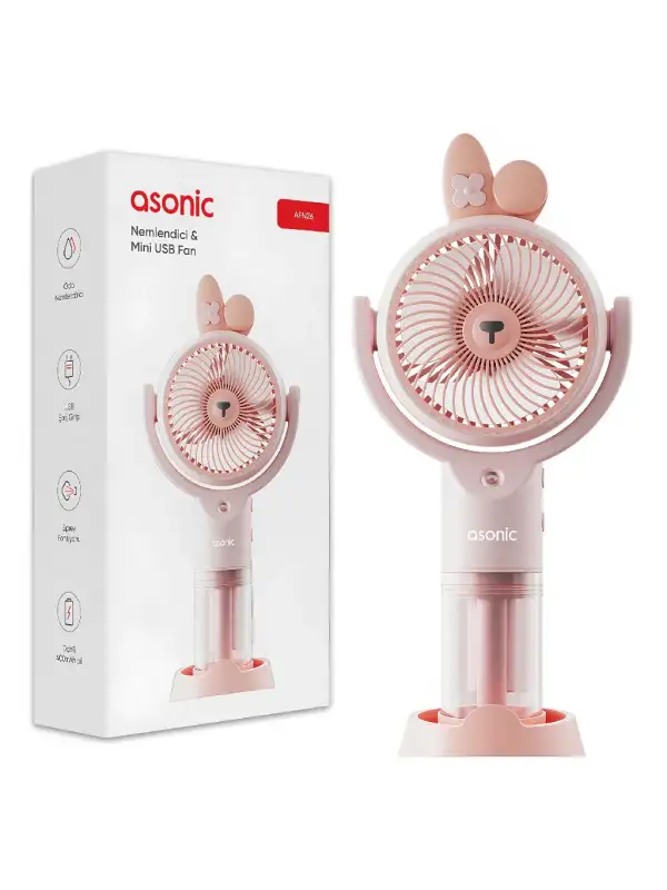 Asonic Nemlendiricili El Fanı Pembe Afn26