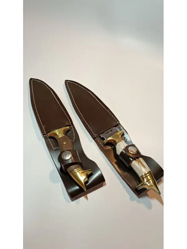 Av Ve Kamp Bıçağı Paslanmaz Çelik Kılıf Hediyeli Kurt Başlı