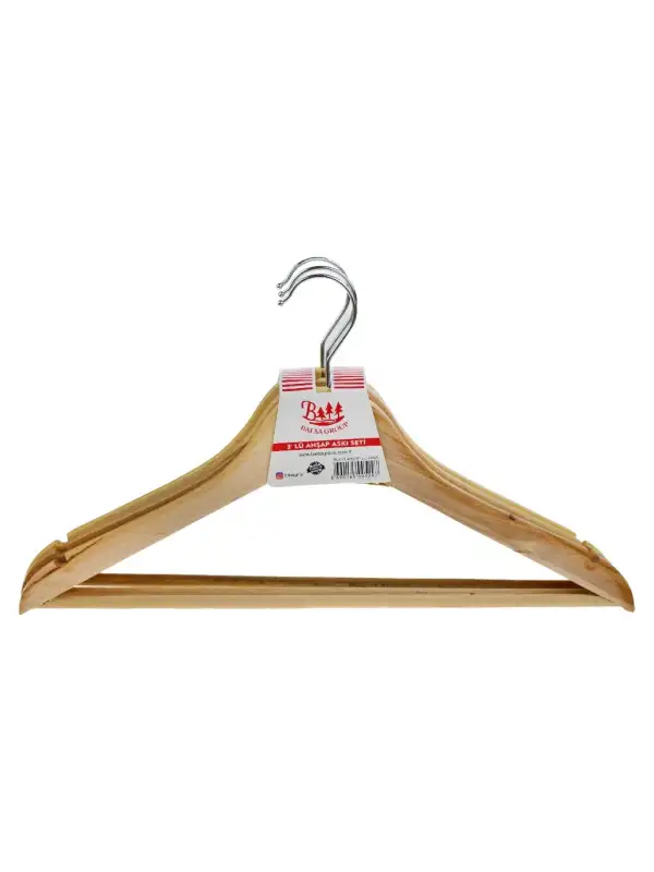Balsa Ahşap Askı Set 3 Lü Bls-01