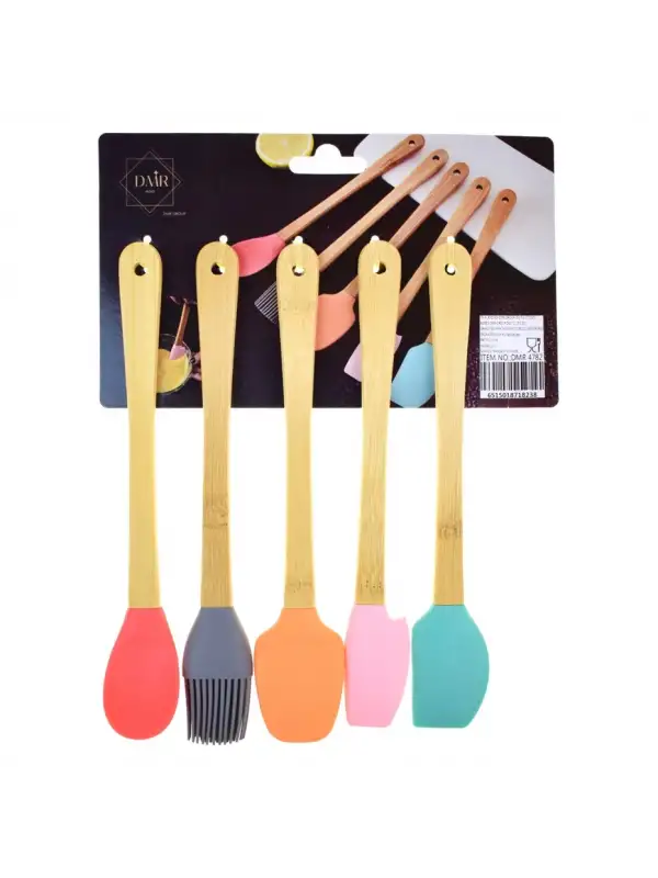 Bambu Renkli 5li Silikon Set Dmr4782