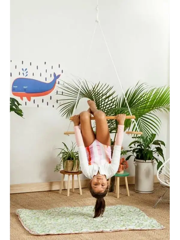 Motessori Ahşap Duyusal Trapez Salıncak Çocuk Jimnastik Aktivite Gelişim Salıncağı