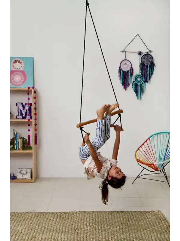 Motessori Ahşap Duyusal Trapez Salıncak Çocuk Jimnastik Aktivite Gelişim Salıncağı