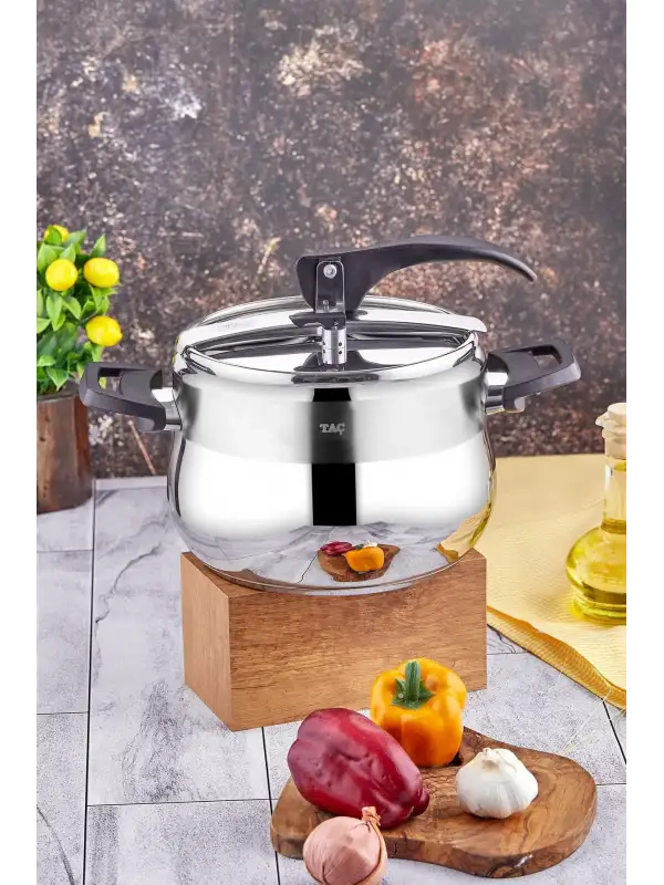 Taç Bengü Pro Düdüklü Tencere Siyah 10 Litre