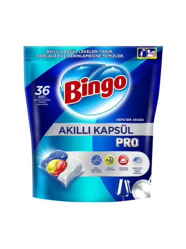 Bingo Akıllı Kapsül Bulaşık Tablet 36 Lı