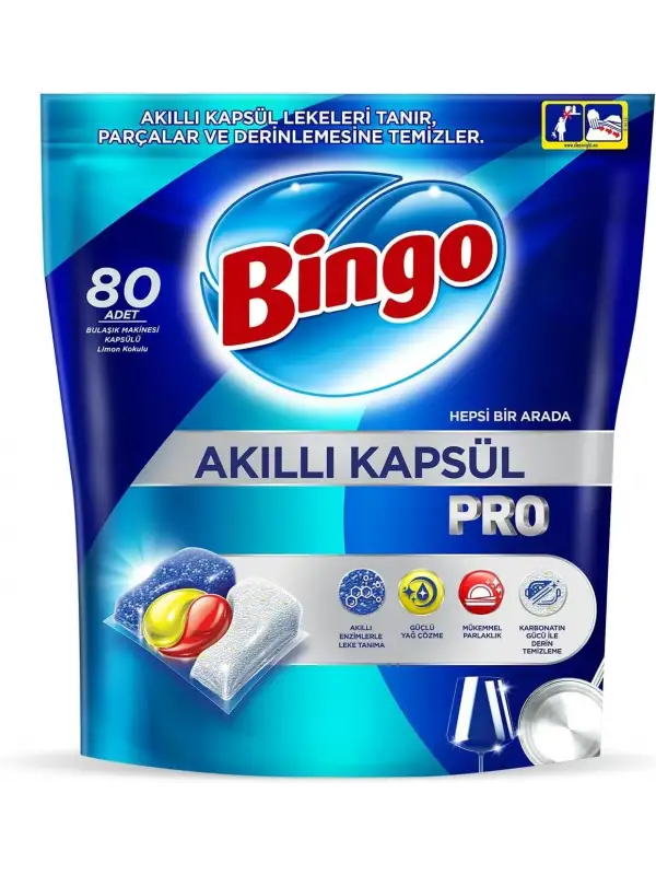 Bingo Akıllı Kapsül Bulaşık Tablet 80 Li