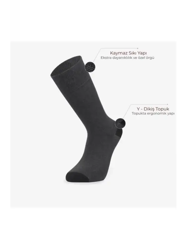 Bolero Çorap 12li Desenli Erkek Çorap