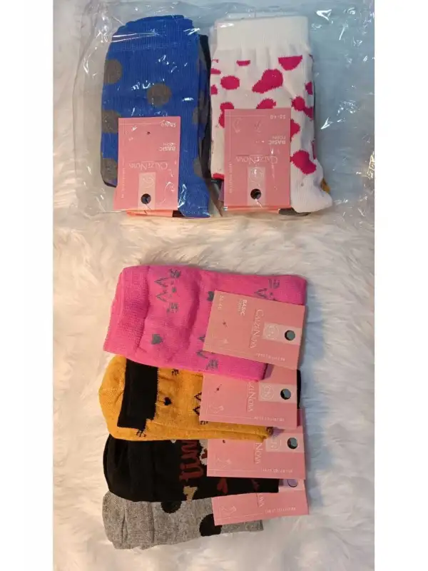 Bolero Çorap 12li Karışık Soket Çorap