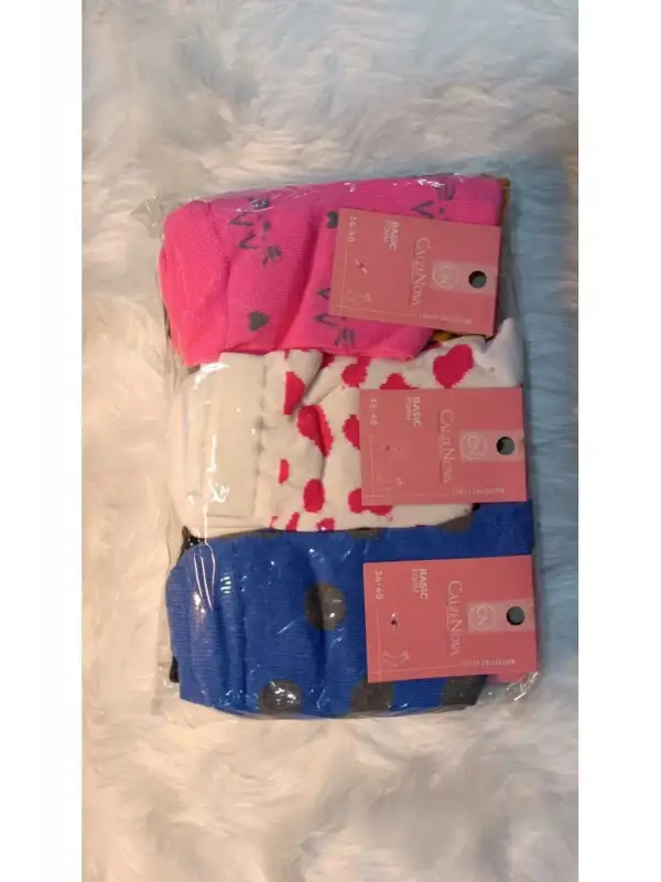 Bolero Çorap 12li Karışık Soket Çorap