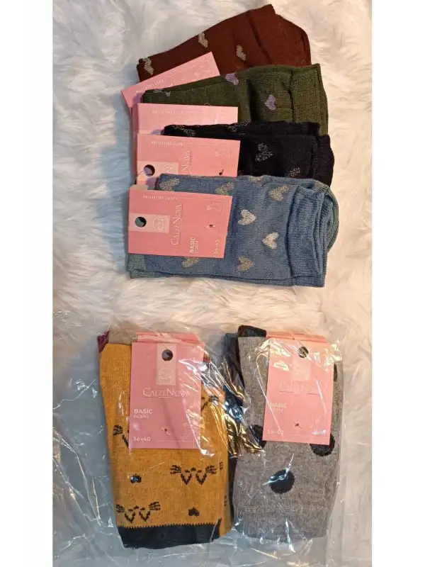 Bolero Çorap 12li Karışık Soket Çorap