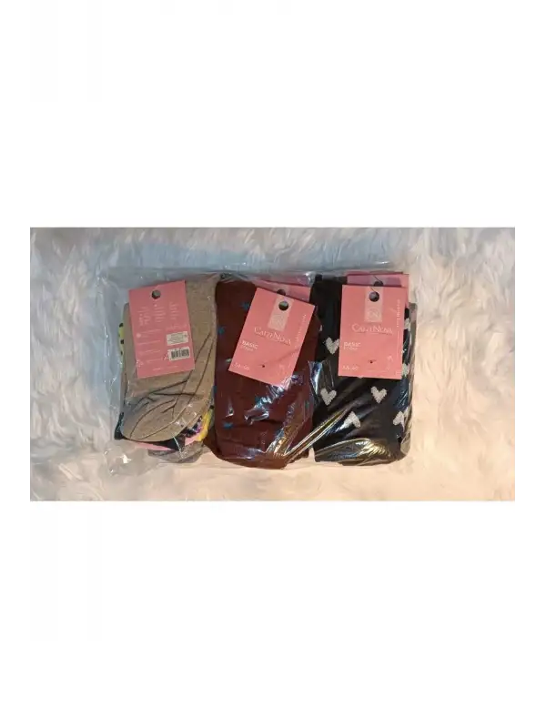 Bolero Çorap 12li Karışık Soket Çorap