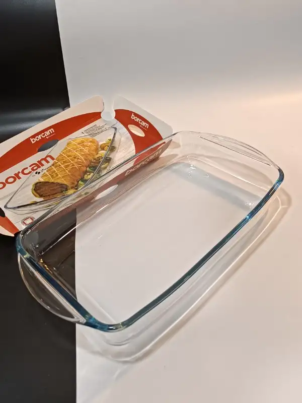 Borcam Orta Boy Dikdörtgen Tepsi 1 Adet Fırın Tepsisi ( 59006)