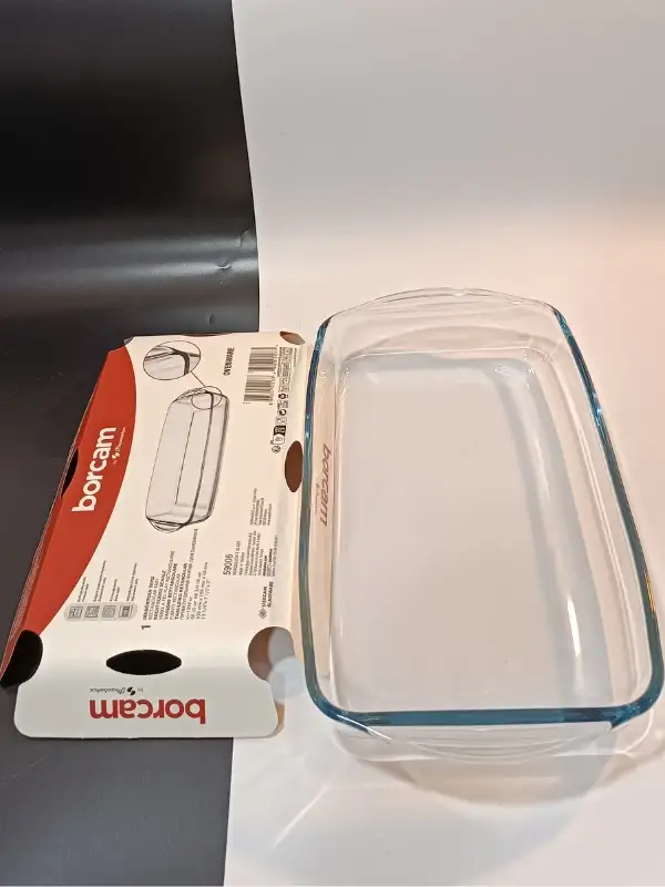 Borcam Orta Boy Dikdörtgen Tepsi 1 Adet Fırın Tepsisi ( 59006)