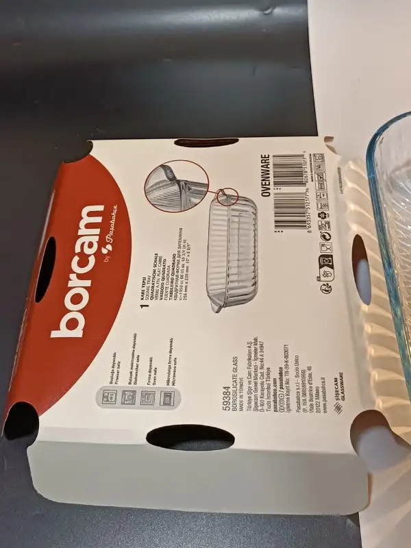 Borcam Orta Boy Kare Tepsi 1 Adet Fırın Tepsisi ( 59384)
