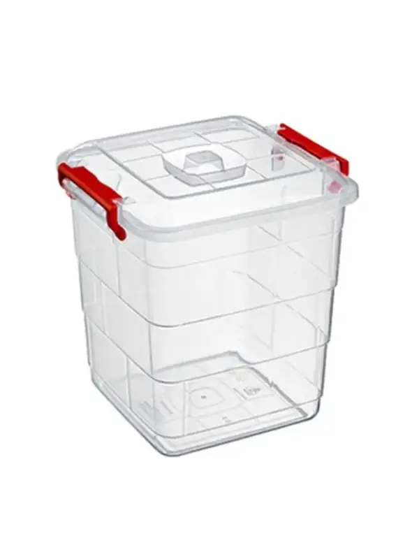 Bursev Tetris Kare Saklama Kabı 21lt 1152 04