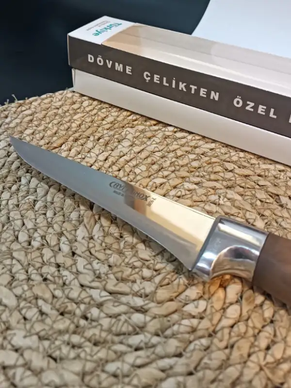 Cavit İnox Kasap Bıçağı Deri Yüzme 25 Cm