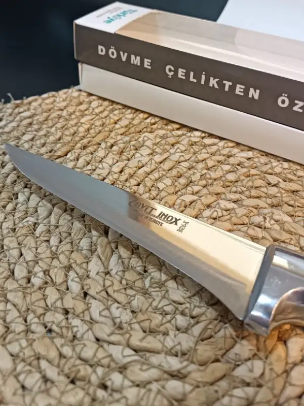 Cavit İnox Kasap Bıçağı Deri Yüzme 25 Cm