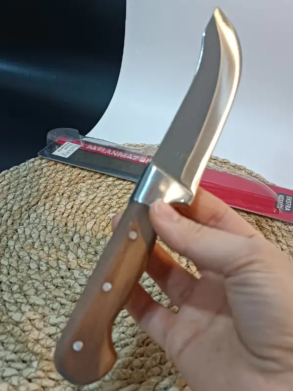 Cavit İnox Kasap Bıçağı Et Yüzme 23,5 Cm