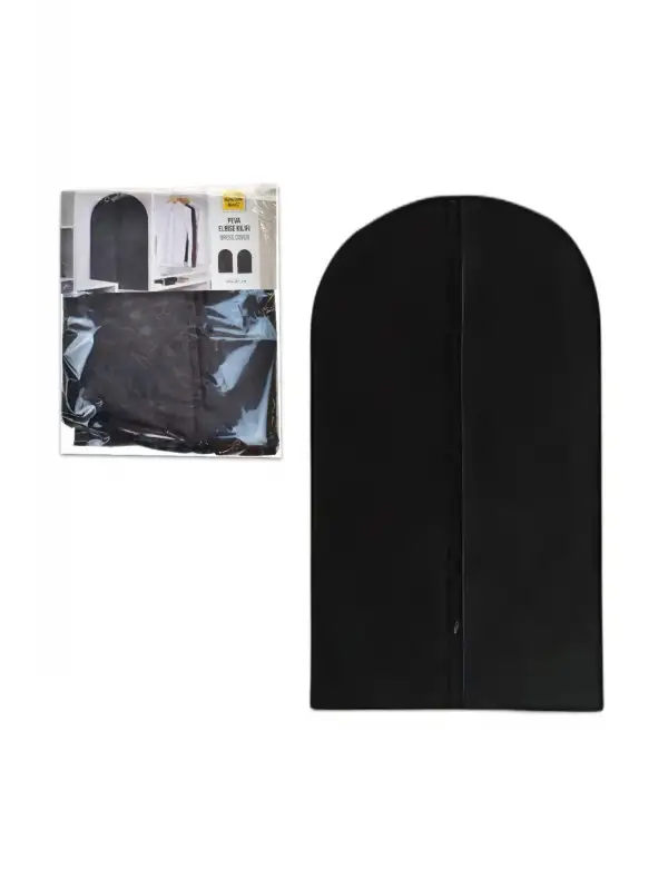 Abiye Elbise Kılıfı 60x100cm Siyah - Beyaz Su Geçirmez Dress Cover