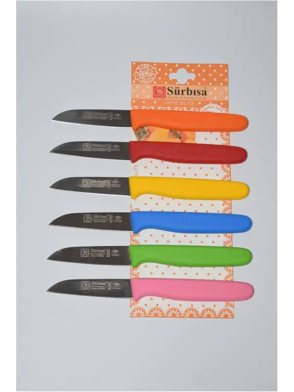 Çaylaravm Sürbısa 061007 Meyve Bıçağı 6 Lı Set Çok Renkli