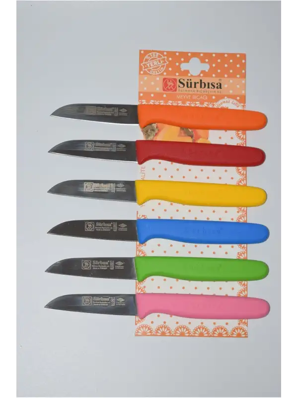 Çaylaravm Sürbısa 061007 Meyve Bıçağı 6 Lı Set Çok Renkli