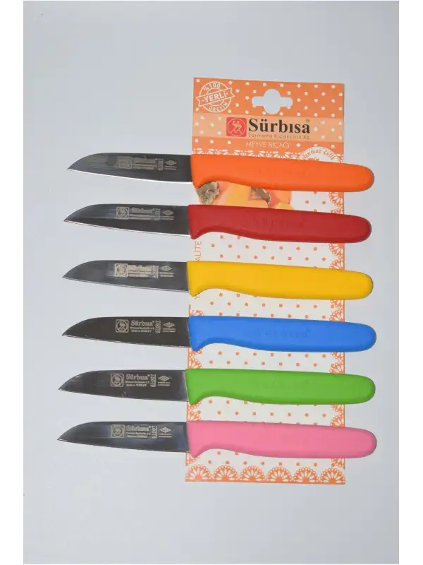 Çaylaravm Sürbısa 061007 Meyve Bıçağı 6 Lı Set Çok Renkli