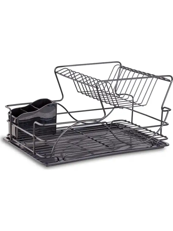 Çlk Metal 2 Katlı Siyah Tabaklık 20363