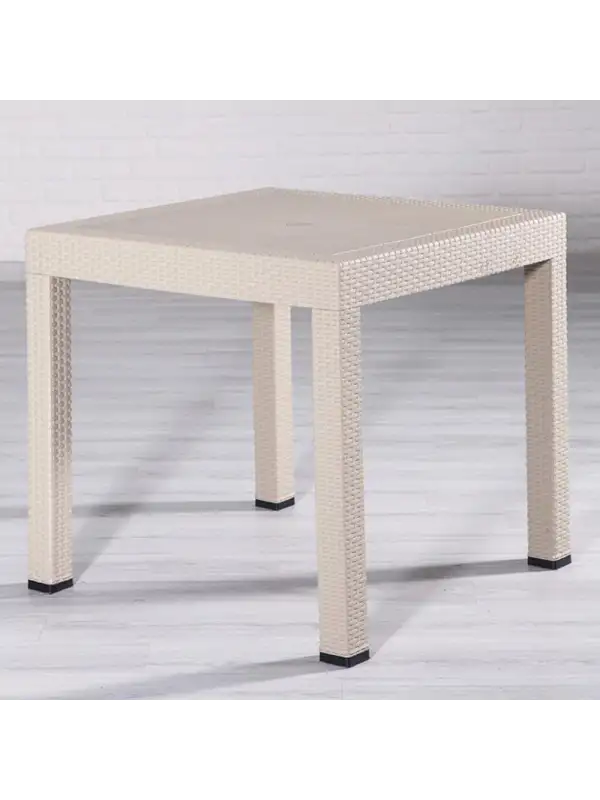 Daystone Comfort Rattan Camsız Masa Kapiçino 90*90