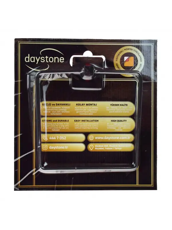 Daystone Kare Havluluk Siyah Ds-5157