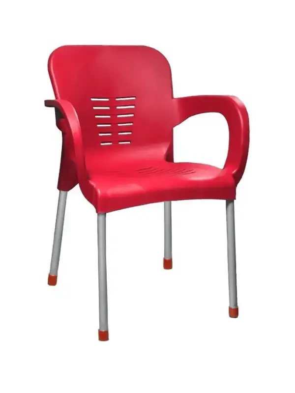 Daystone Sultan Metal Ayak Sandalye Kırmızı (eyfel)