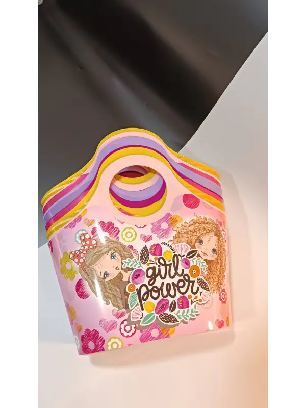 Desenli Çocuk Çantası-gırl Power