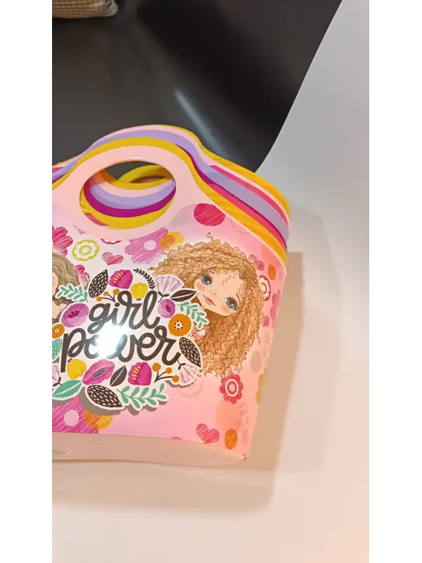 Desenli Çocuk Çantası-gırl Power