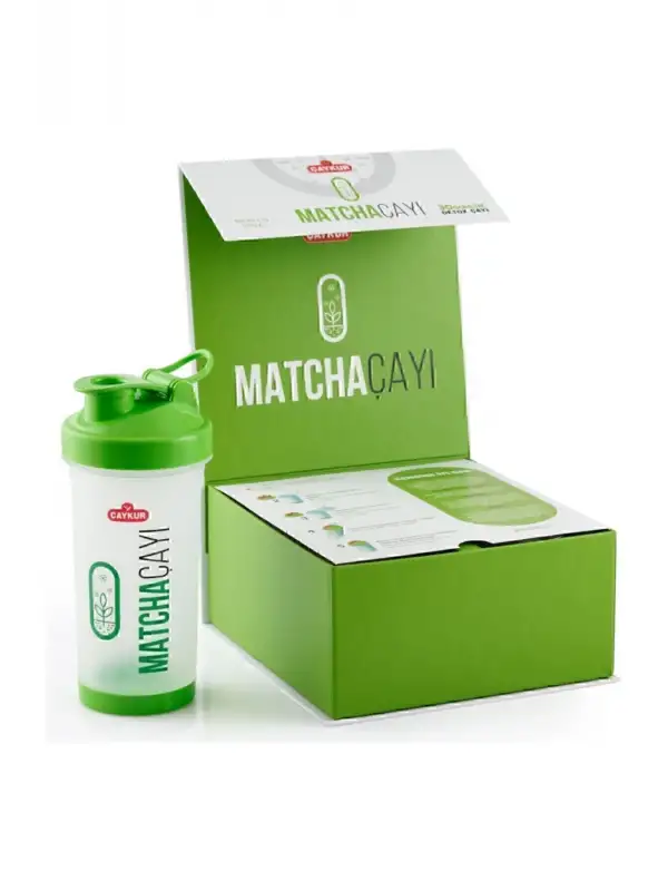 Detox Matcha Çayı 30 Günlük 60 Adetx2gr Shaker Hediye