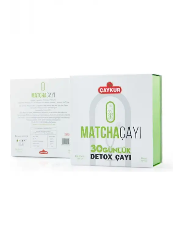 Detox Matcha Çayı 30 Günlük 60 Adetx2gr Shaker Hediye
