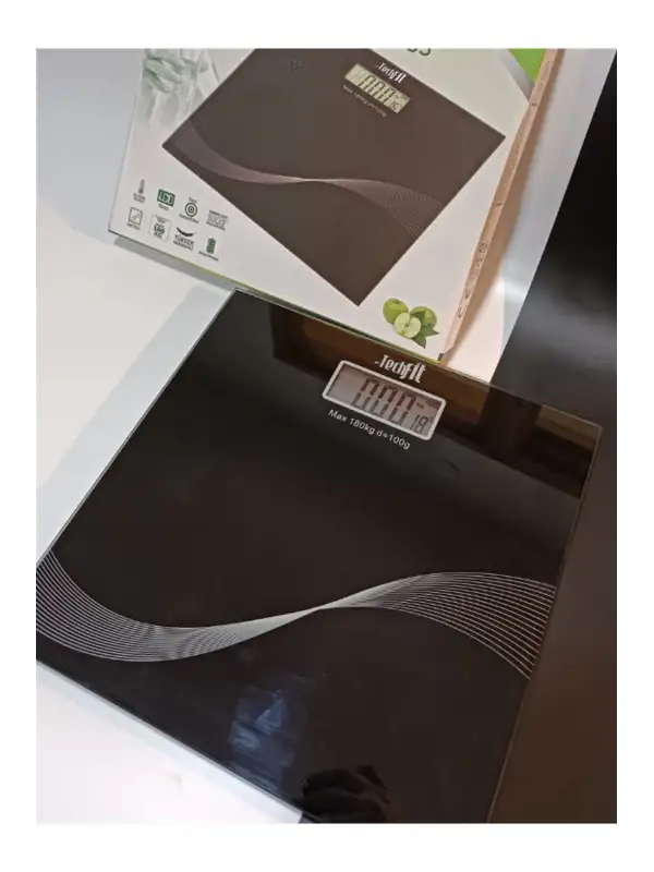 Dijital Banyo Baskülü Siyah Cam