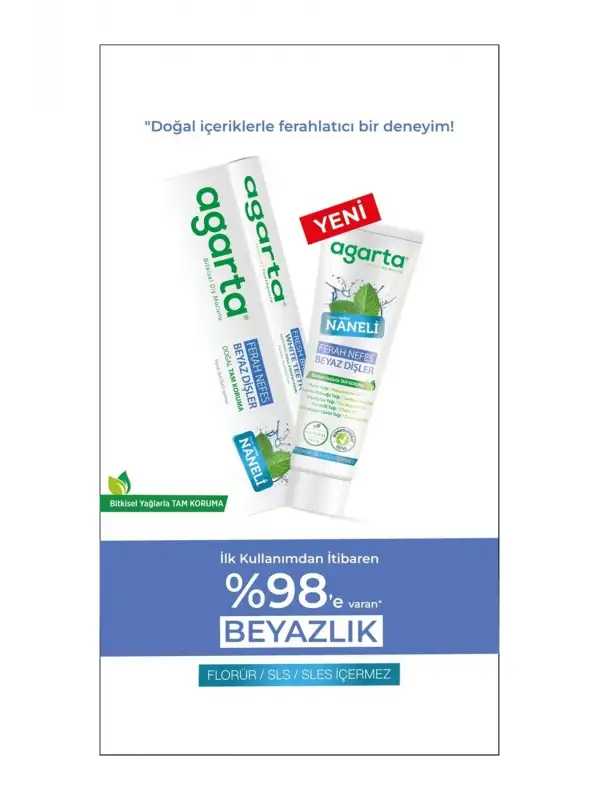 Agarta 6lı Aile Paketi Diş Macunu Seti + Doğal Gül Suyu Hediye (Aktif Karbon, Misvak, Naneli, Çocuk)