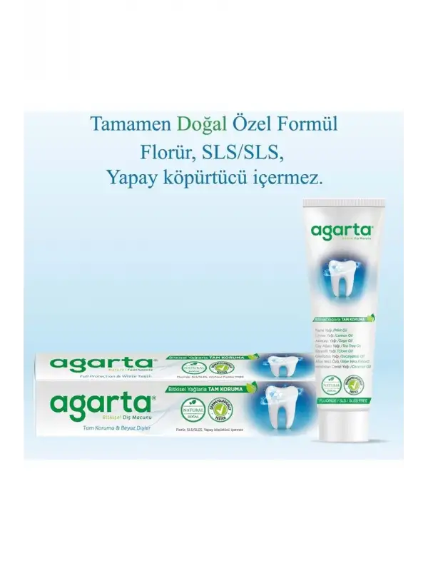 Agarta 6lı Aile Paketi Diş Macunu Seti + Doğal Gül Suyu Hediye (Aktif Karbon, Misvak, Naneli, Çocuk)