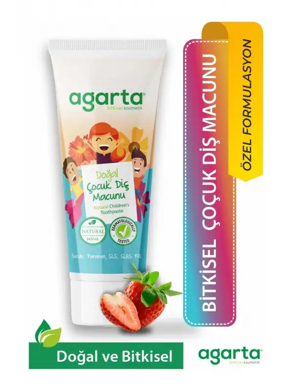 Agarta 6lı Aile Paketi Diş Macunu Seti + Doğal Gül Suyu Hediye (Aktif Karbon, Misvak, Naneli, Çocuk)