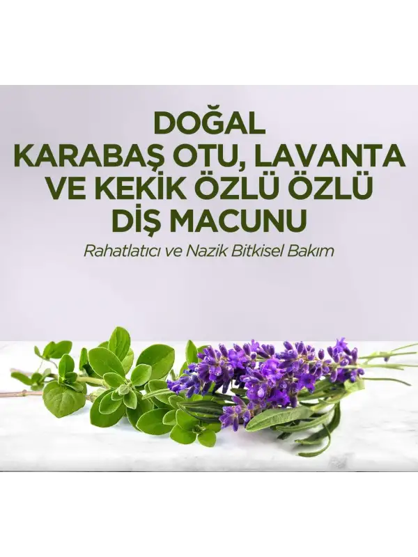 Doğal Karabaş Otu, Lavanta Ve Kekik Özlü Diş Macunu 90 ml