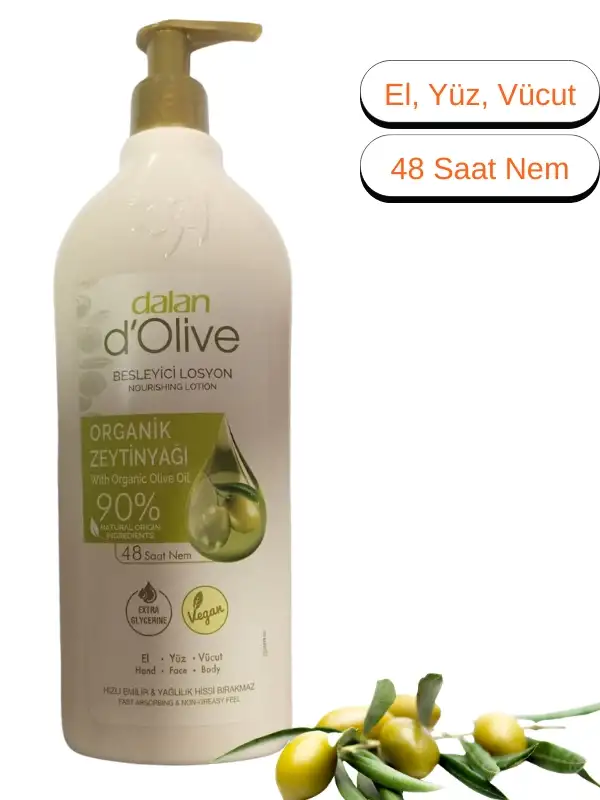 Dolive Vücut Losyonu 400 Ml 48 Saat Nem % 90 With Organic Olive Oil