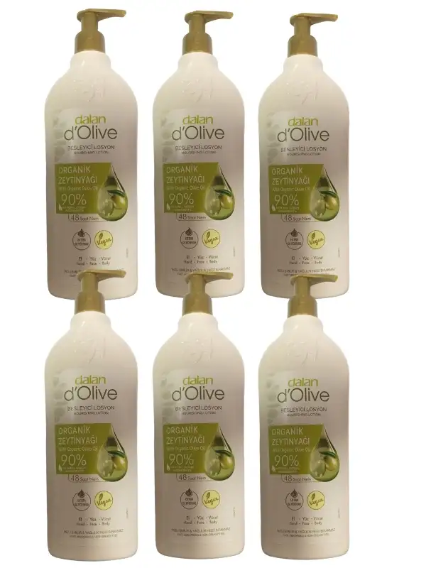 Dolive Vücut Losyonu 400 Ml x 6 Adet 48 Saat Nem % 90 With Organic Olive Oil