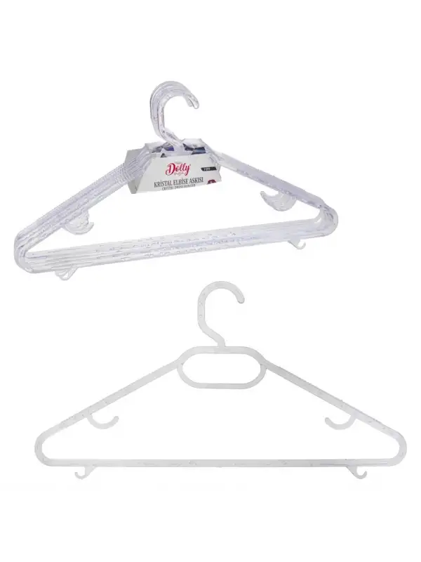 Dolly Kristal Elbise Askısı 6 Lı Y-099