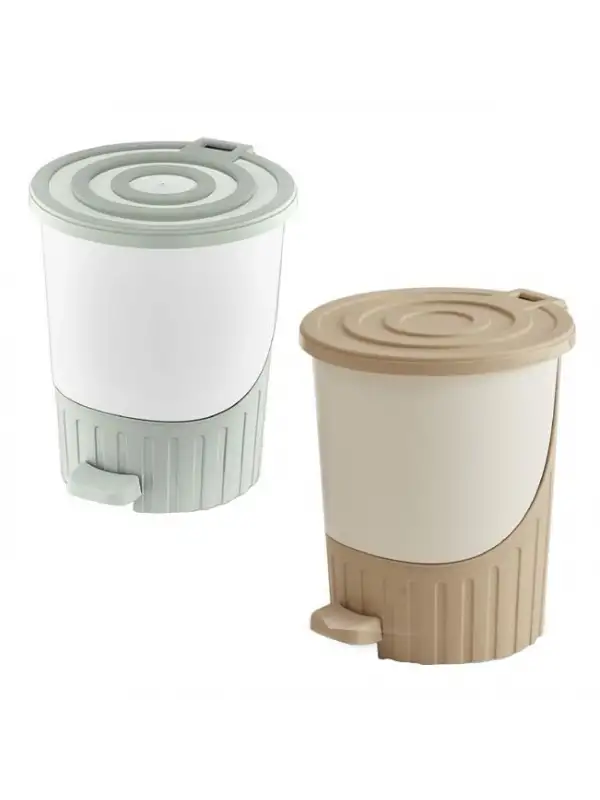 Dünya Pls Pedallı Çöp Kovası Pastel 26 Lt 01071