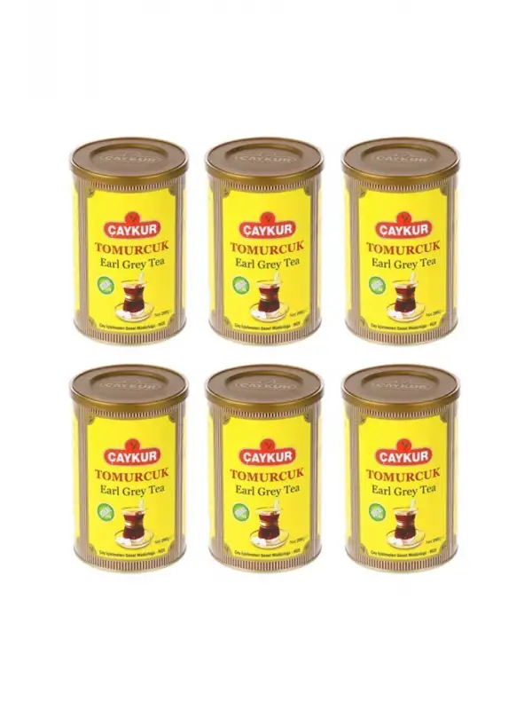 Çaykur Earl Grey Tomurcuk Dökme Çay 6’lı Teneke 200 G