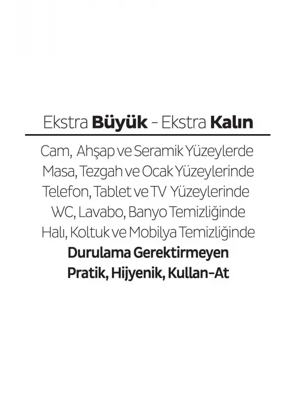 Easy Clean Lilyum Buketi Yüzey Temizlik Havlusu 100 Yaprak