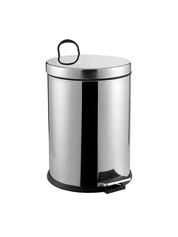 Efor Pedallı Çöp Kovası Krom 8lt 404