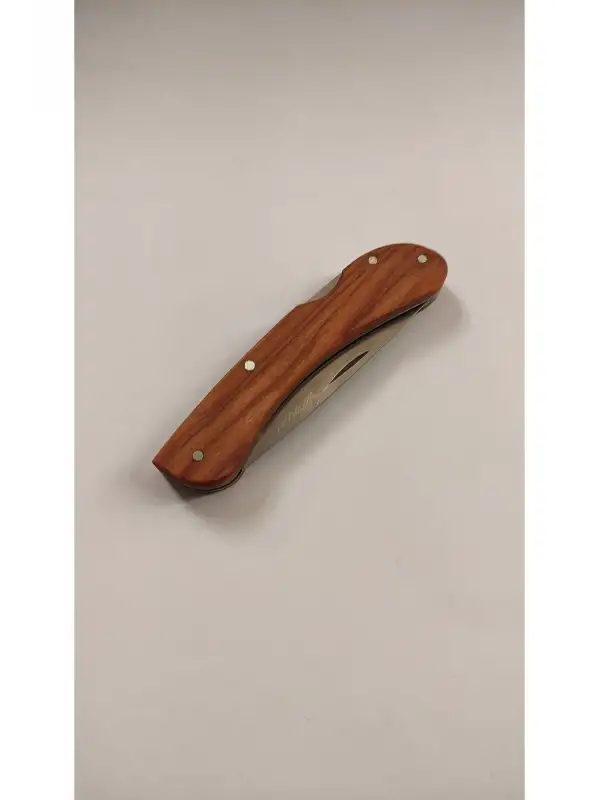 Sürdövbisa El Yapımı Çakı Bıçağı Emniyetli Ahşap Sap (KILIF HEDİYELİ)