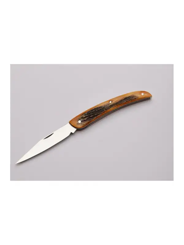 Sürdövbisa El Yapımı Çakı Bıçağı Geyik Boynuzlu Sap (KILIF HEDİYE)