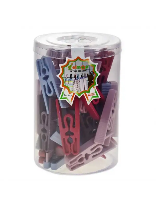 Elmop Plastik Yaysız Mandal 36 Lı